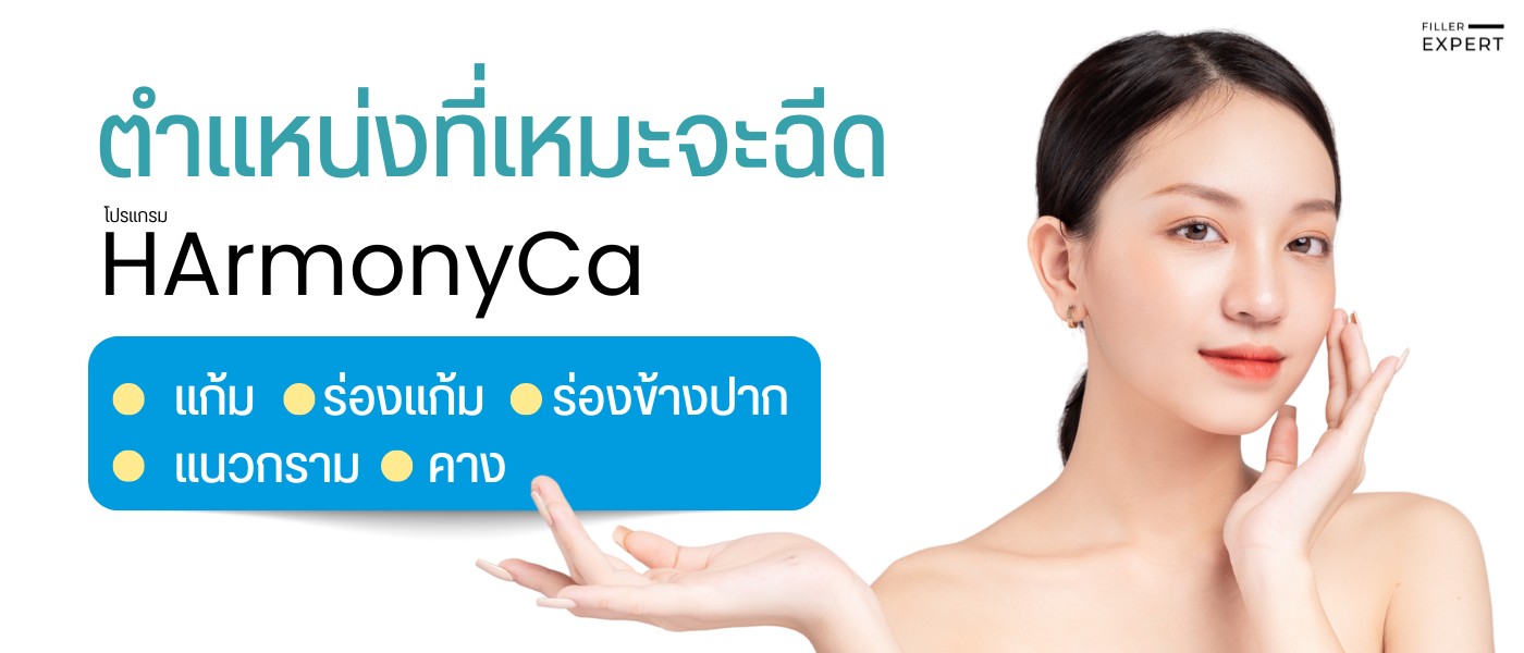 ตำแหน่งที่เหมาะกับการฉีด HArmonyCa