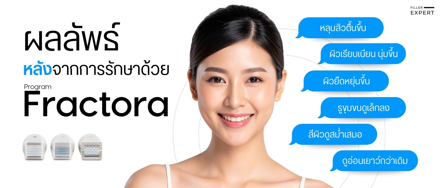 ผลลัพธ์ที่คาดหวังได้ หลังจากการรักษาด้วย Fractora ผู้ป่วยจะได้รับประโยชน์ดังนี้