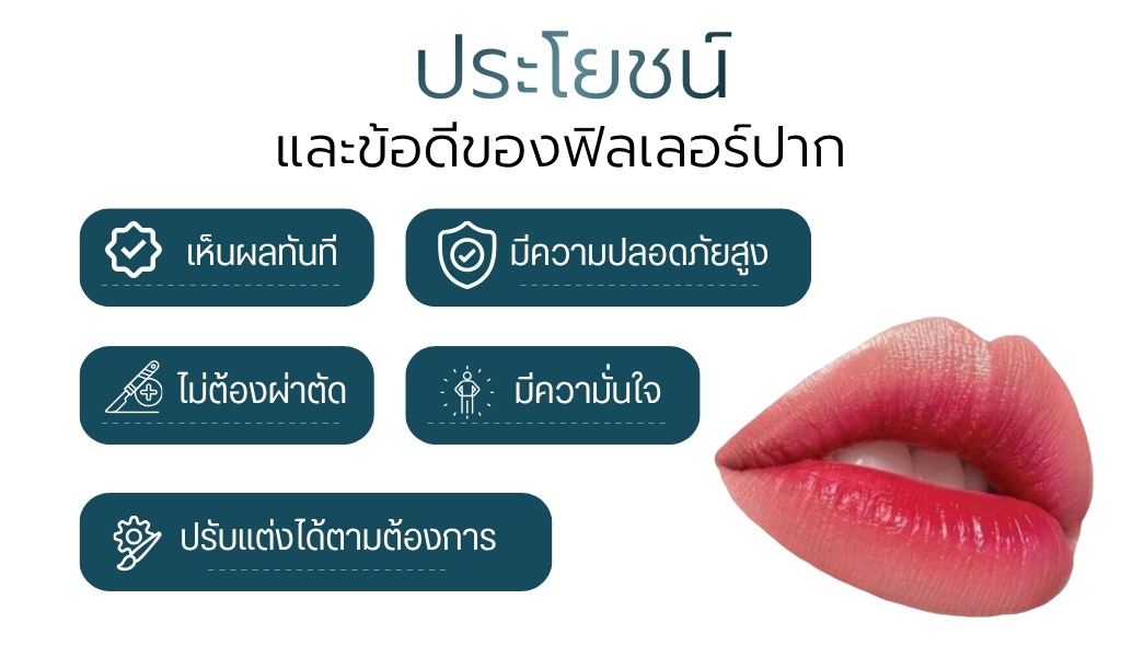 ประโยชน์และข้อดีของฟิลเลอร์ปาก