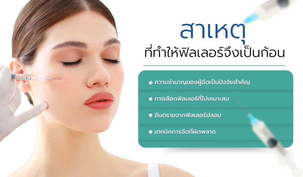 สาเหตุที่ทำให้ฟิลเลอร์จึงเป็นก้อน