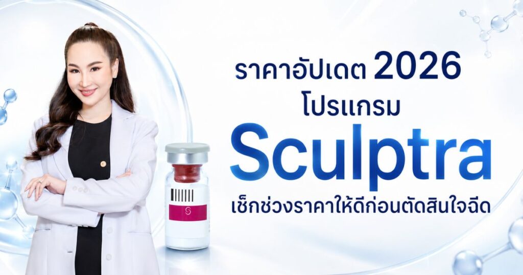 Sculptra ราคา 2026 เช็กช่วงราคาก่อนตัดสินใจฉีด